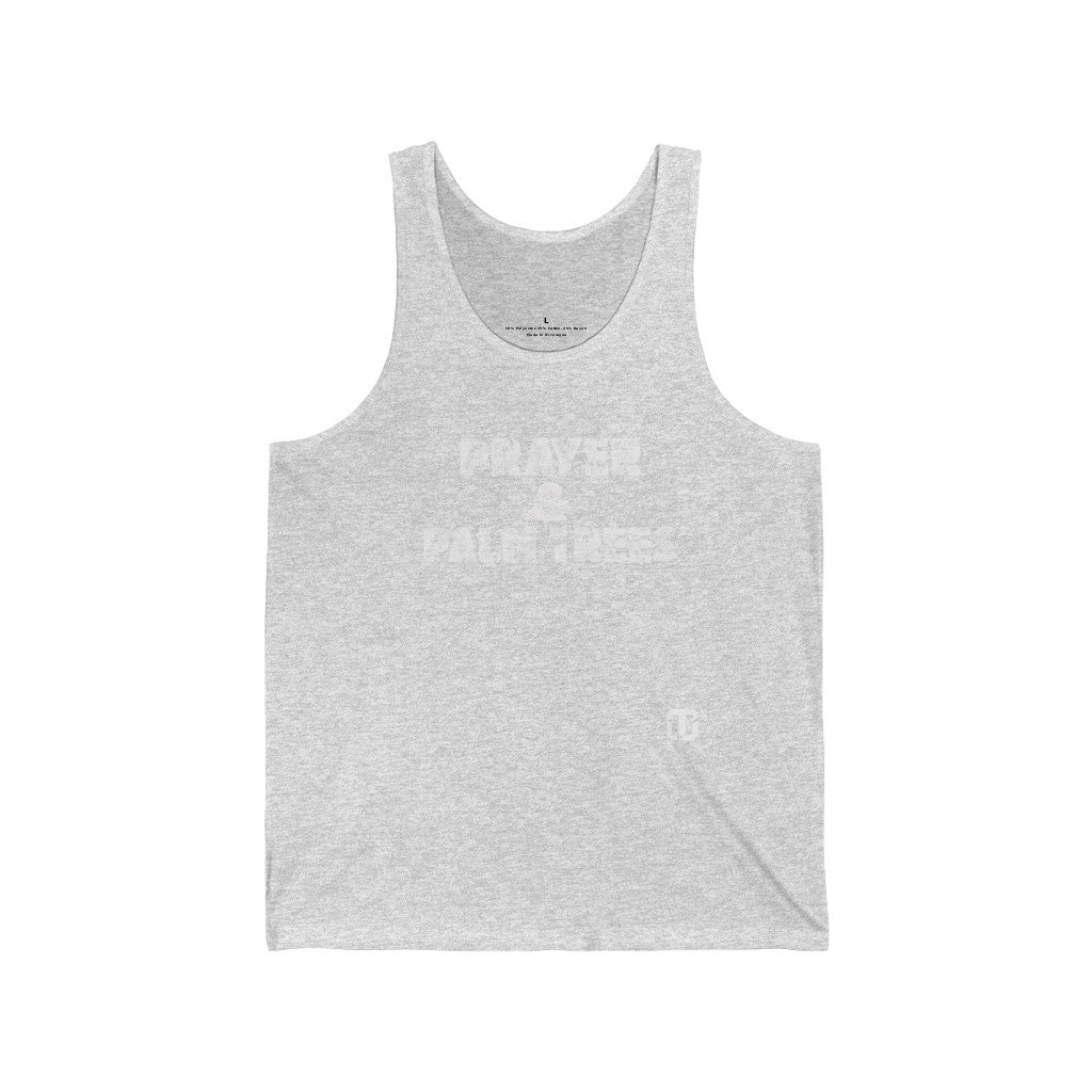 Prayer and Palm Trees Unisex Multicolor Tank