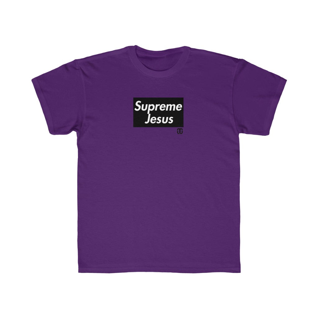 Kids supreme jesus multi color tee