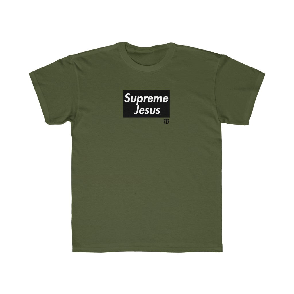 Kids supreme jesus multi color tee