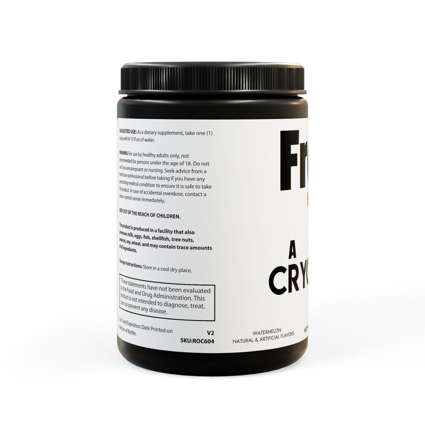 CryoTrim Frost BCAA Supplement, Watermelon (325g, 11.46oz, 45 servings)