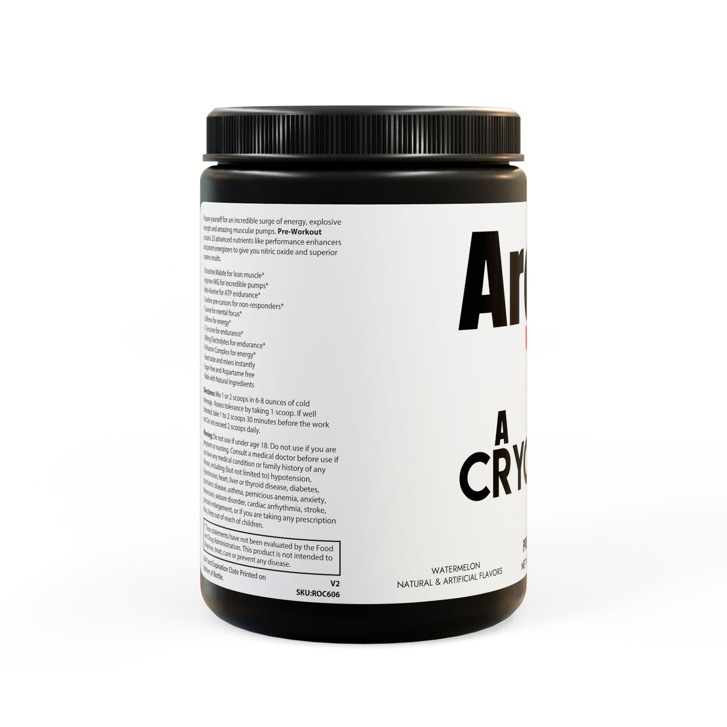 CryoTrim Arctic Pre-Workout Supplement, Watermelon (300g, 10.58oz)