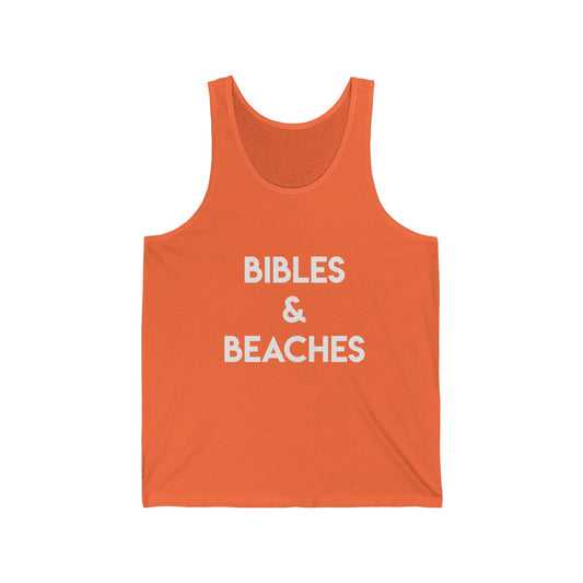 Bibles and beaches Unisex Tank Multicolor